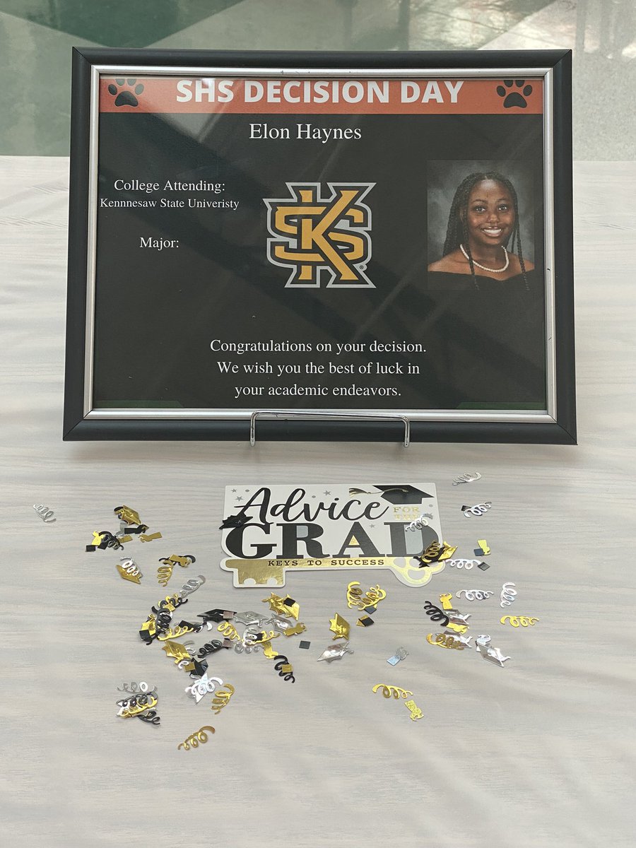 Congratulations to our seniors for making a DECISION on furthering their education. We are soooo proud of you all! #DecisionDay #SHSCheer 🧡💚