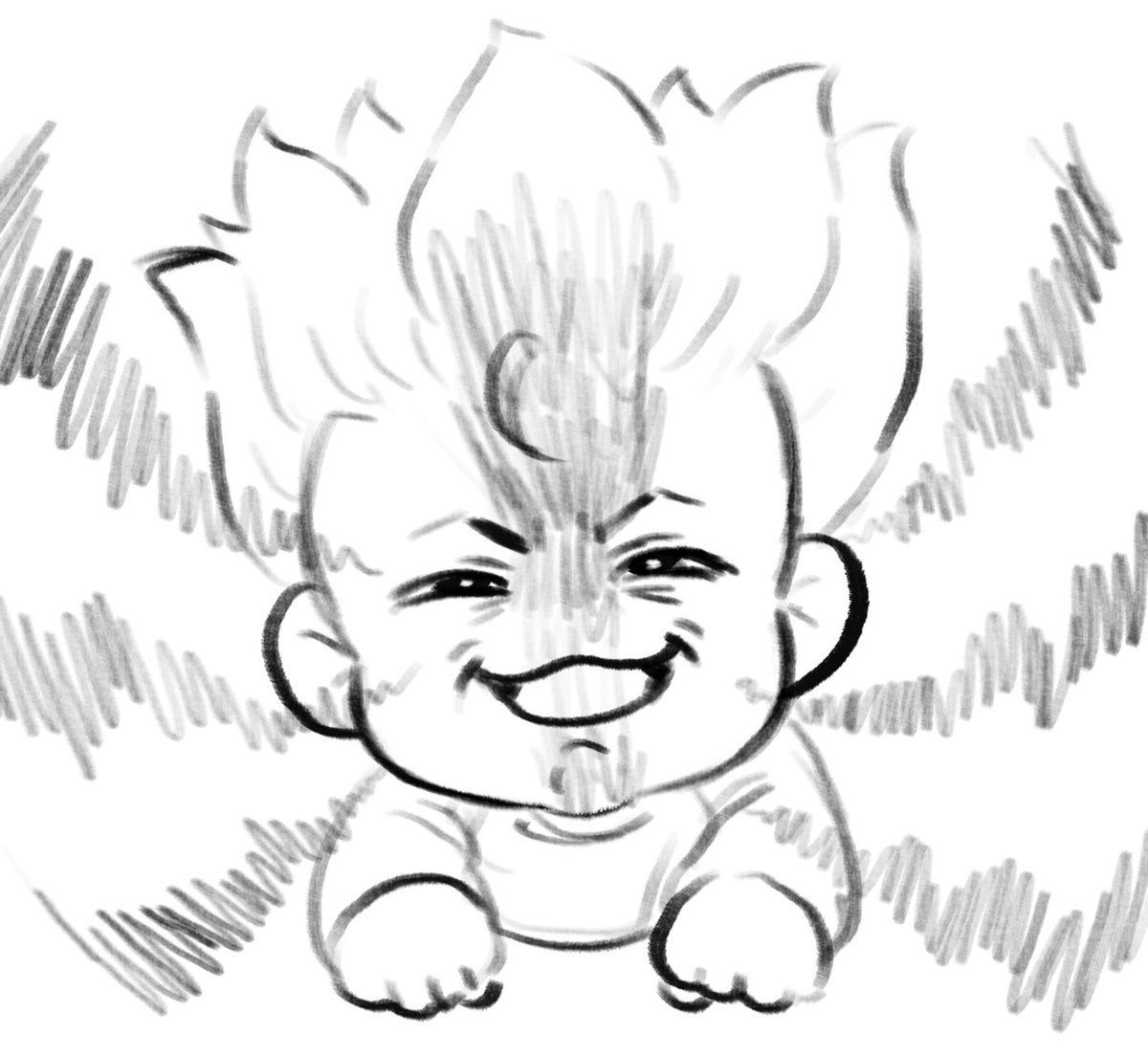ohayou sekai good morning world 
here is a baby senku's first kukuku 