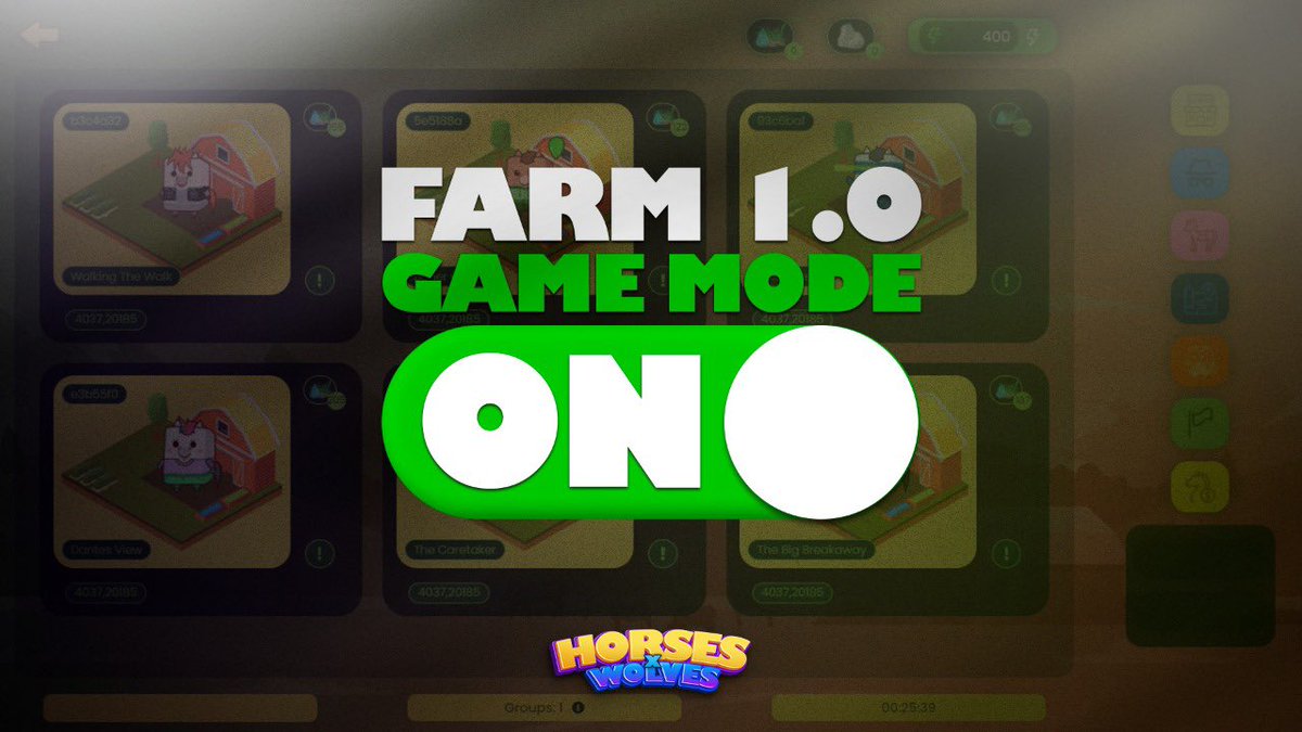 HorsesxWolves's tweet image. 🎮🚀🎮🚀🎮🚀

Open game for the whole community

Go to horsesxwolves.io and enjoy the Farm 1.0 game mode!

#gamelaunch #nftgame #GameFi #PlayToEarn #blockchain