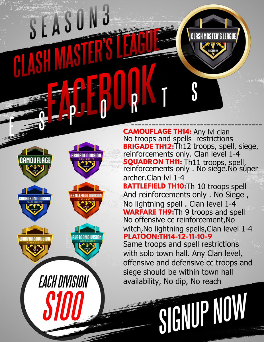 THE MOMENT YOU'VE ALL BEEN WAITING FOR.  After a short break coming from a successful season2, we now are officially opening the start of CML FACEBOOK ESPORT SEASON 3. 

discord.gg/xnknkHsmaR