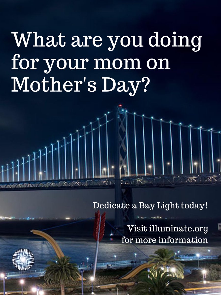 IlluminatedArts's tweet photo. Mother’s Day is right around the corner! 💐
What are your plans for mom? Dedicate a #BayLight to her today where she will shine on over the #BayArea 💡
Find out more information at our #linkinbio
#illuminatethearts #shineitforward #Baybridge #sanfrancisco #happymothersday https://t.co/AC0EK7HdiF