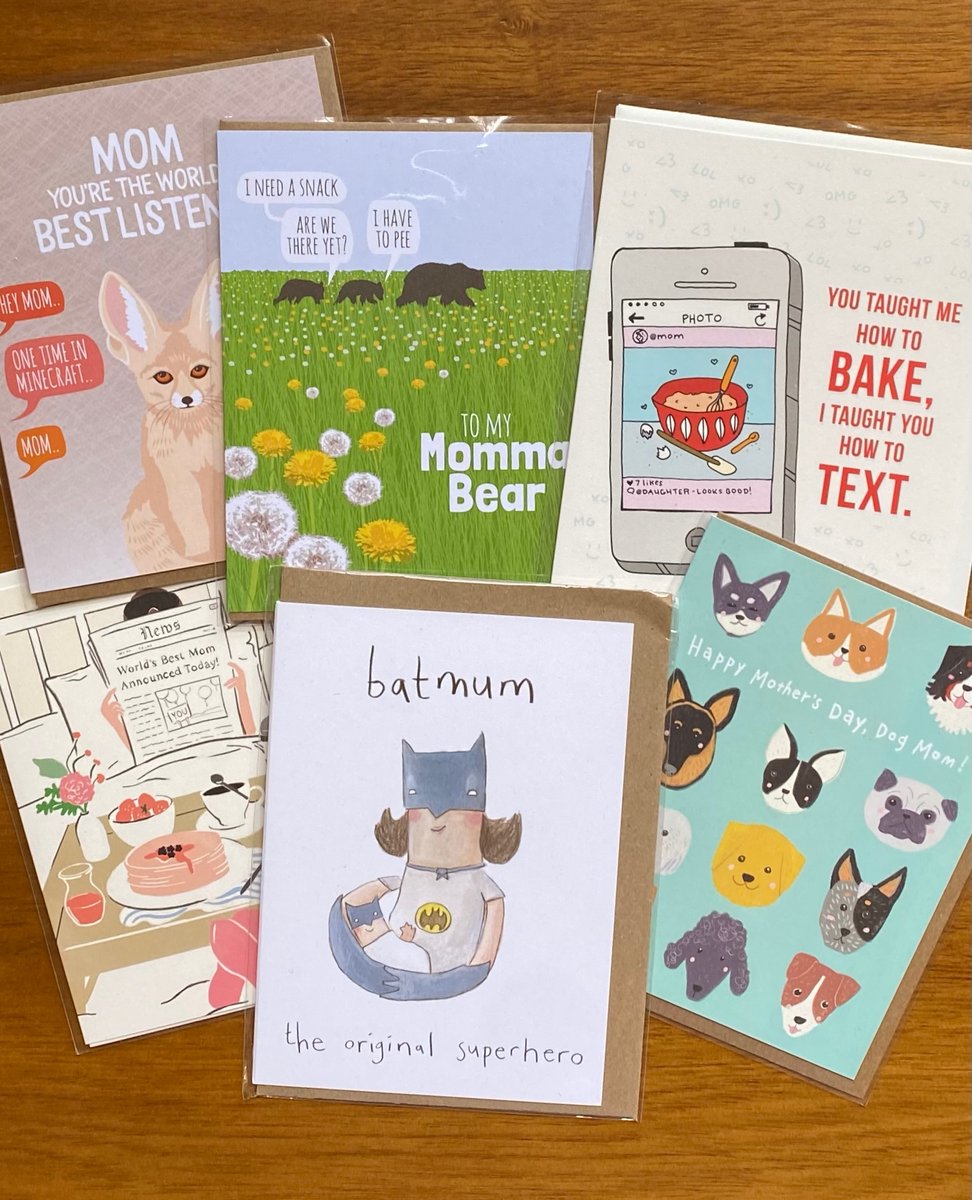 locopops's tweet photo. Sweet and funny #mothersdaycards for the moms in your life (including dog moms!)

#durhamnc #shoplocaldurham #shopsmall #mothersday https://t.co/i3bM33o8ZI