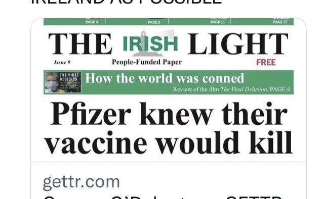 squawkying's tweet photo. @caulmick @RoisinShortall Why are the Media Ignoring the #pfizerdocuments #ArrestTonyHolohan #ArrestStephenDonnelly #TheIrishLight #Pfizer #PfizerDocuments #PfizerVaxDangerous #ArrestPfizer and their political and media accomplices https://t.co/A96Q464a4r
