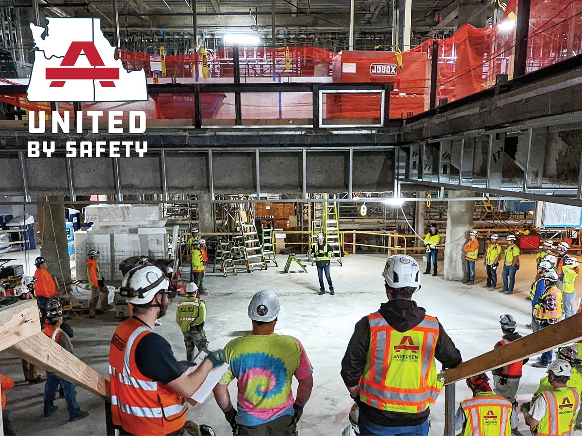 Andersen_Const's tweet photo. Site Evacuation, Emergency Planning, Ladder Safety... oh my! The teams continue to celebrate Safety Week 2022 with presentations, a raffle, and homemade BBQ.

Thank you to all of our trade partners for joining us!

#ConnectedSupportedSafe #UnitedBySafety #StandDown4Safety https://t.co/eEsfDDUqQk