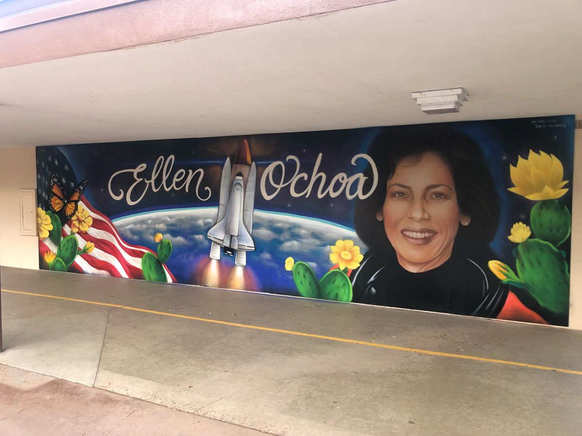 Our amazing mural is complete, honoring our alumni <a href="/Astro_Ellen/">Ellen Ochoa</a> We hope she approves!! #Lmsvheart <a href="/pkmspatriots/">@PKMSPatriots</a>