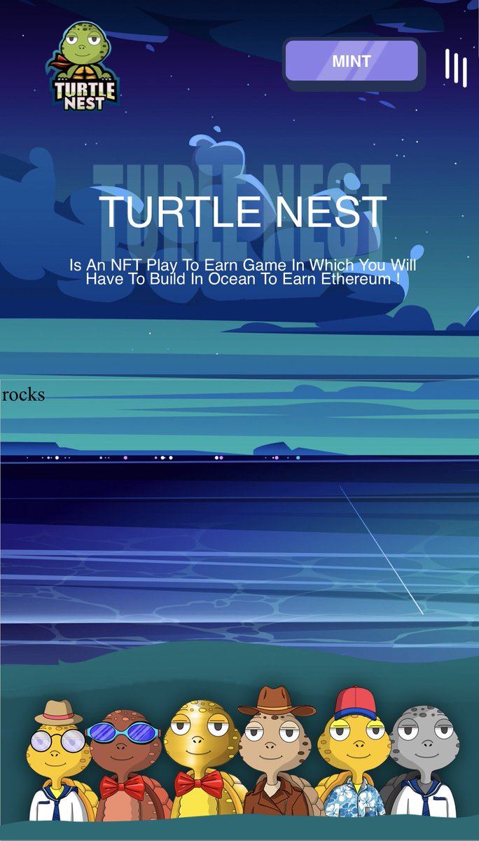 Sneak peak of our website 💻 Site will launch 48hr before Mint 🐢🙌🏼 #GreenChipNFT #NFT #TurtleNestNFT