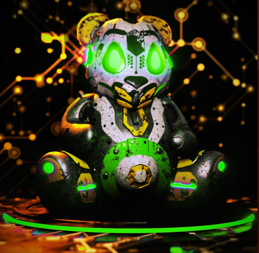 MarzzNyc's tweet photo. Only about an hour left to mint DG Labs @dopegallerylabs 3D Intergalactic Pandas designed by GSTAKIS @gstakis_dglabs. 
They have cool merch, $BUILD token and &amp; they are working on a metaverse art auction house, the first of its kind on #Solana.
@HGESOL wanna take a look? https://t.co/qeCLQvGahA