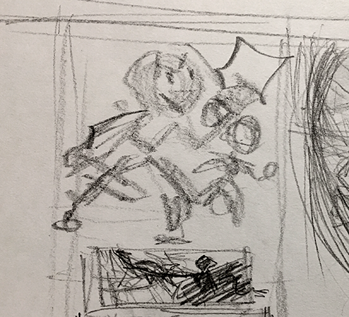 Olde sketch vs final 