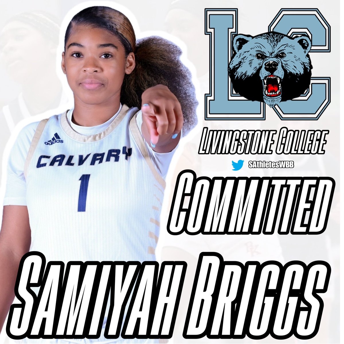 #CalvaryChristian HS (FL) &amp; @sflrunninrebels 2022 G Samiyah Briggs (<a href="/samiyahbriggs/">samiyahbriggs</a>) commits to the #Livingstone #Bears 

Congrats to <a href="/coachchiante/">Chiante Wester</a> for stealing one of the best players in the state of Florida! #WhyNotAnHBCU