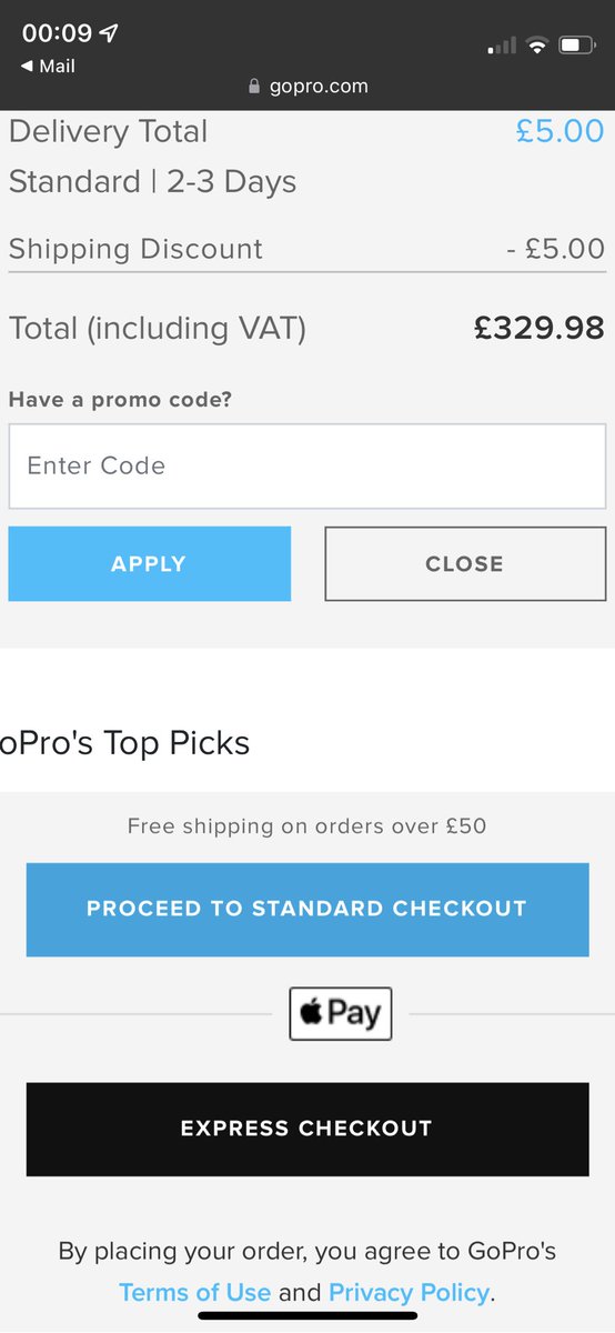 JoggerM's tweet photo. Hey @GoProUK defo going to buy now you’ve enticed me with this AMAZING coupon!!!😂😂 https://t.co/fnslwpfcvq