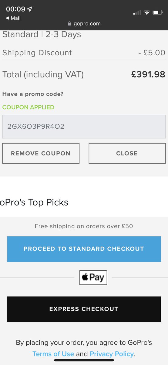 JoggerM's tweet photo. Hey @GoProUK defo going to buy now you’ve enticed me with this AMAZING coupon!!!😂😂 https://t.co/fnslwpfcvq