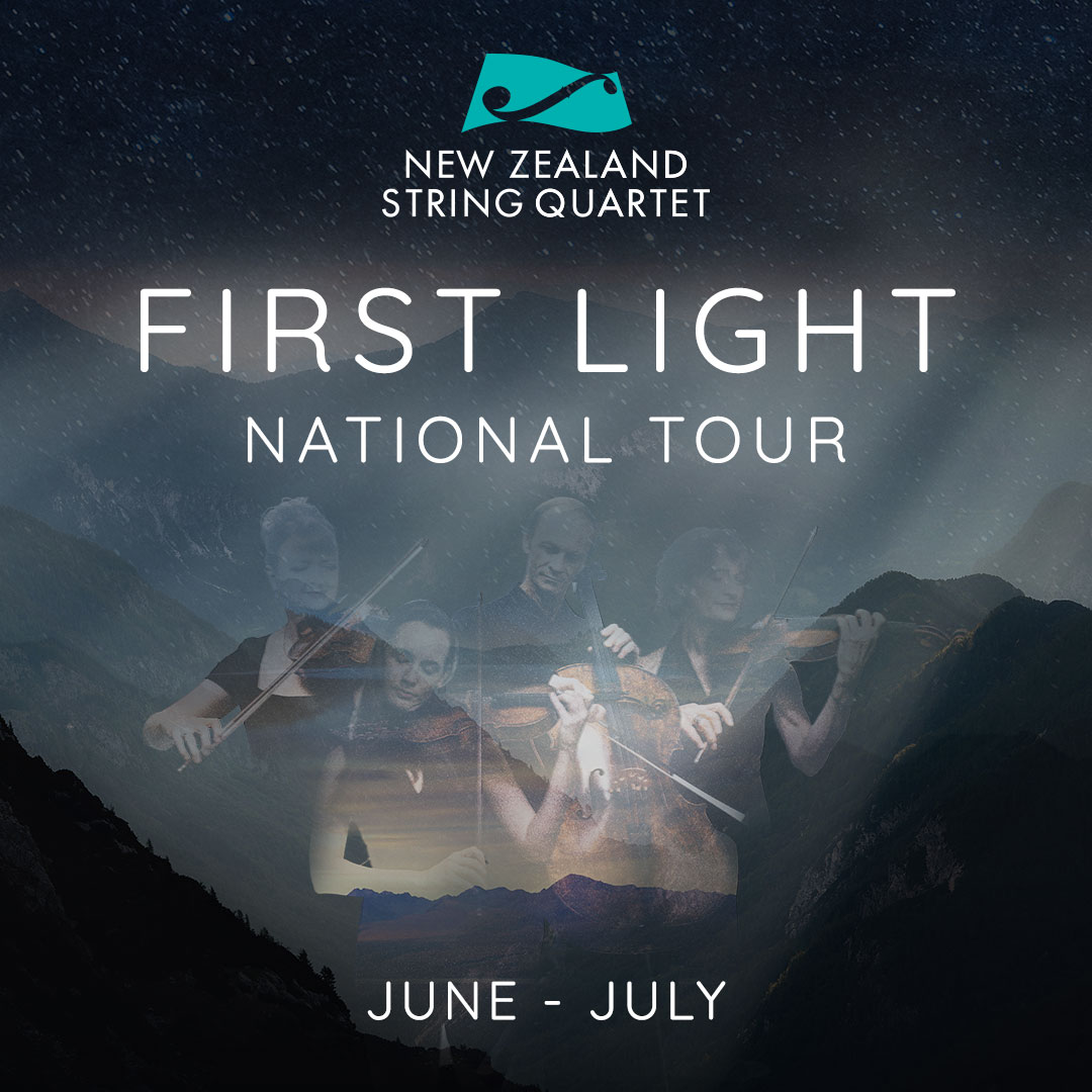 NZSQ's tweet photo. ✨ TICKETS ON SALE NOW! ✨
FIRST LIGHT | Reflection, Regeneration, Release | Join us for our national tour of three thoughtfully curated programmes reflecting on our collective place in this world - meditating on life, loss and rebirth. https://t.co/IFC7ELTwyb