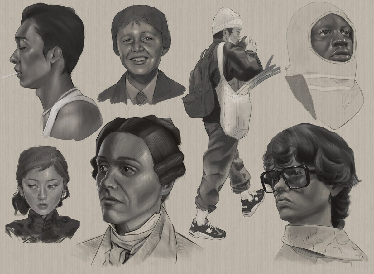 SapphireCrypt's tweet photo. various studies from the past week! going back to basics with faces is always a welcomed break !
will link some of the timelapse’s in the replies ! 
#MaySketchADay #sketching #artistsontwitter #digitaldrawing #procreate #digitalart #sketchbook https://t.co/zGrTI9bFwH