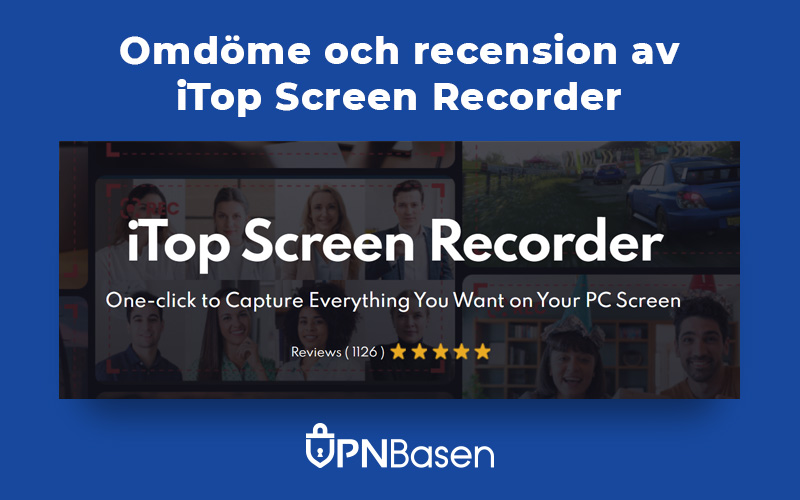 VPNBasen's tweet photo. Recension och omdöme av iTop Screen Recorder - https://t.co/Z0lB6d35PX https://t.co/2BsARzUgMh