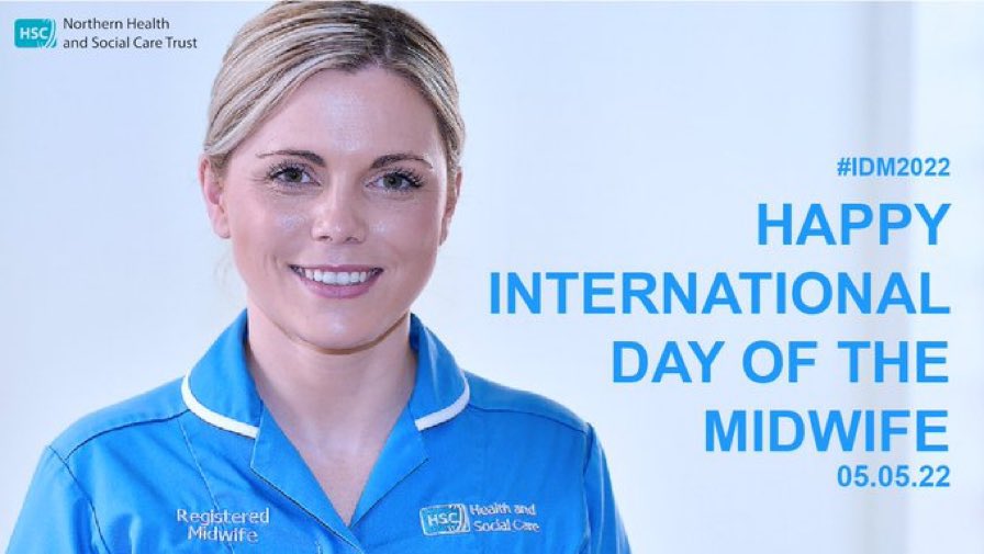 Happy #IDM2022 to all the wonderful midwives across @NHSCTrust thank you for all that you do 🙏💙@SuzannePullins @mdargan4 @carolinediamo13 @w_magowan