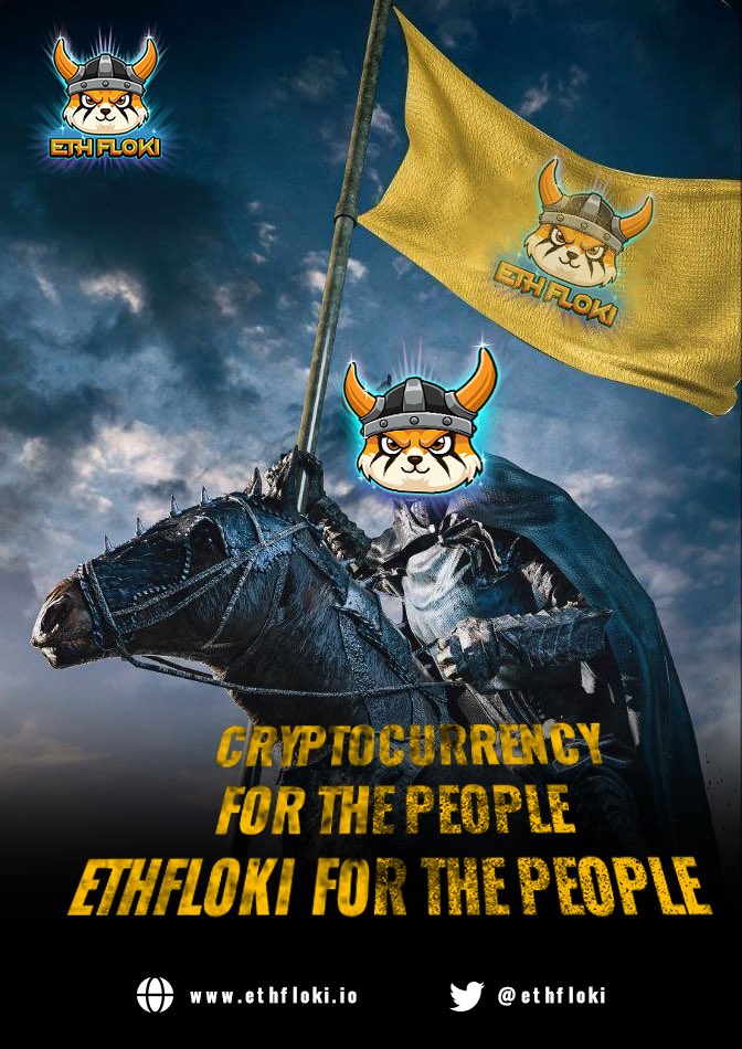 Chant it $EthFloki #Vikings 

You hold #EthFloki 

We Burn $Floki 🔥

You earn free #Ethererum

Hold firm while bitcoin plays mind games with the weak for #altseason will be beautiful &amp; we will hit a new ATH 🚀 

#bitcoin #crypto