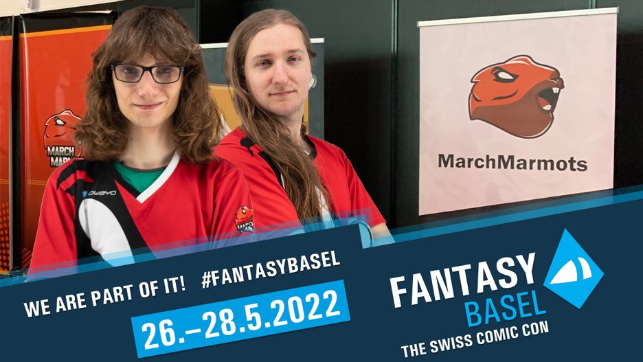 marchmarmots's tweet photo. We will have a booth at the @FantasyBasel 😎

Come visit our booth (Nr. 151 in hall 2.0) to play some games and get insights about our organisation and #swissesports in general! 🎮

#fantasybasel #theswisscomiccon #GoMarmots https://t.co/r7bJq4vGm2