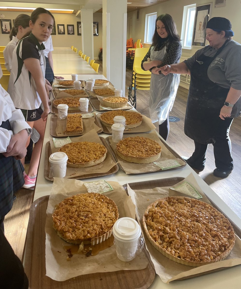 Mrs Barnes sharing her wonderful cornflake tart recipe with the <a href="/AKSSchool/">AKS Lytham</a> cookery club this evening