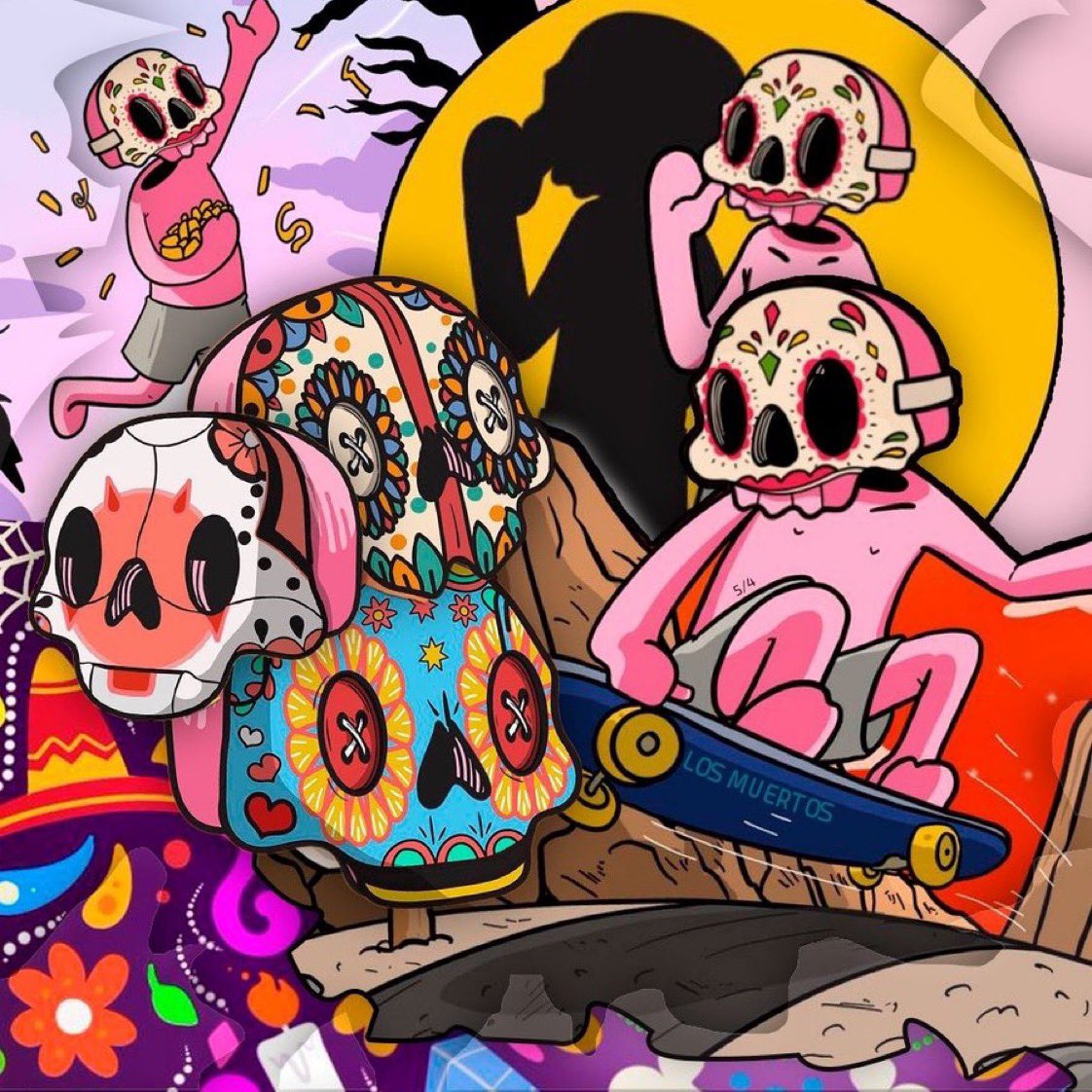 NFTCUZ's tweet photo. 🚨 Attention Attention Attention 🚨

-Los Muertos Party Tonight ☠️
Cinco De Mayo Twitter Space 
Hosted By @ffracoon1 and @TwistedTheMind 
Also The legend @SammyArriaga 🎼

There will be a Muertos GIVEAWAY 

Drop a Muertos down below 👇 if your attending https://t.co/CgcXYzKKsW