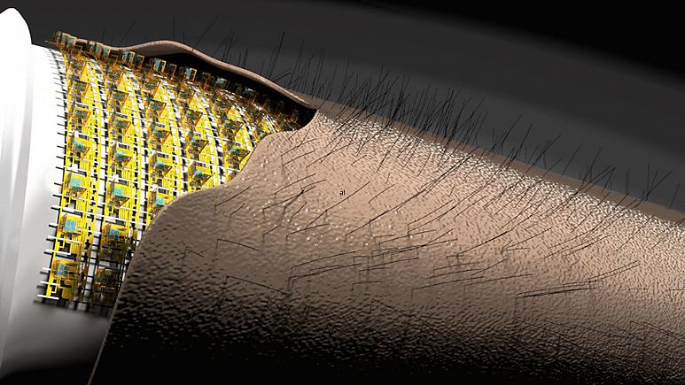 NeurosciTek's tweet photo. Electronic Skin: Scientists develop a new approach for miniaturization of soft ultra-compact and highly integrated sensor units for directional tactile sensitivity in e-skin systems

https://t.co/YE5jfBV0vI https://t.co/6OS4vEda9J