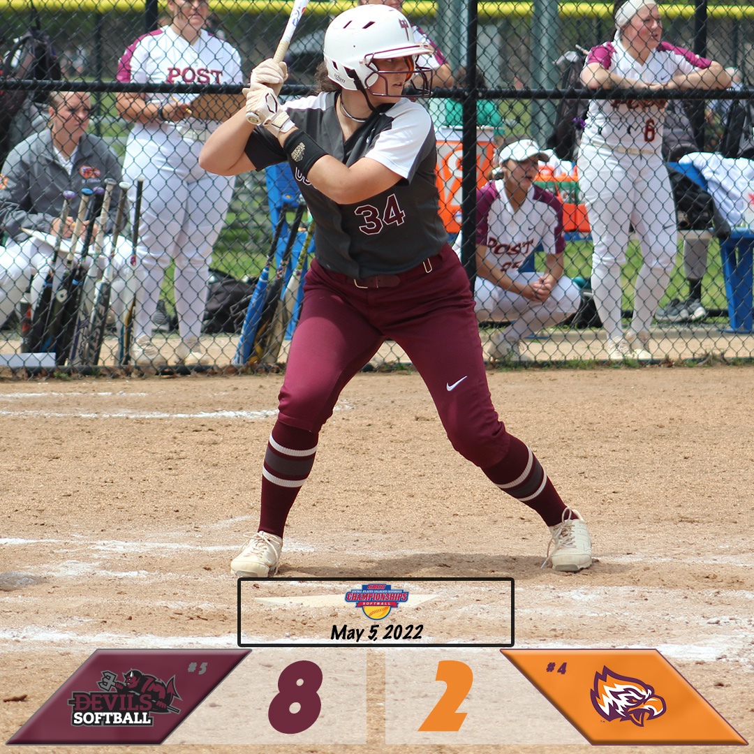 USciencesDevils's tweet photo. Gabriella Polera's three-run homer capped a four-run third, breaking a 2-2 tie as @USciencesSB wins its opening @CACC01 Tournament game for a second year in a row.

Polera: 2-3, HR, BB, 4 RBI
Master: W, 7 IP, 4 H, 2 ER
Steiner: 3-5, 2B, 3 R
Hamm: 2-3, HR, 2B, BB, 2 RBI

#GoDevils https://t.co/iVxtcerPYX