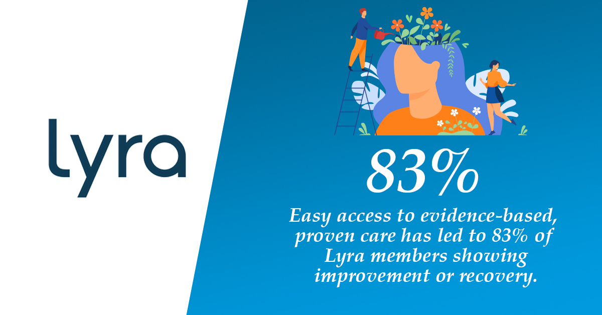 To truly meet the breadth of a workforce's needs, it's not just about making any mental health care accessible—it's about making the right care accessible. You can read about Lyra Health's mental health benefit and its efficacy here: corporatewellnessmagazine.com/article/not-al….