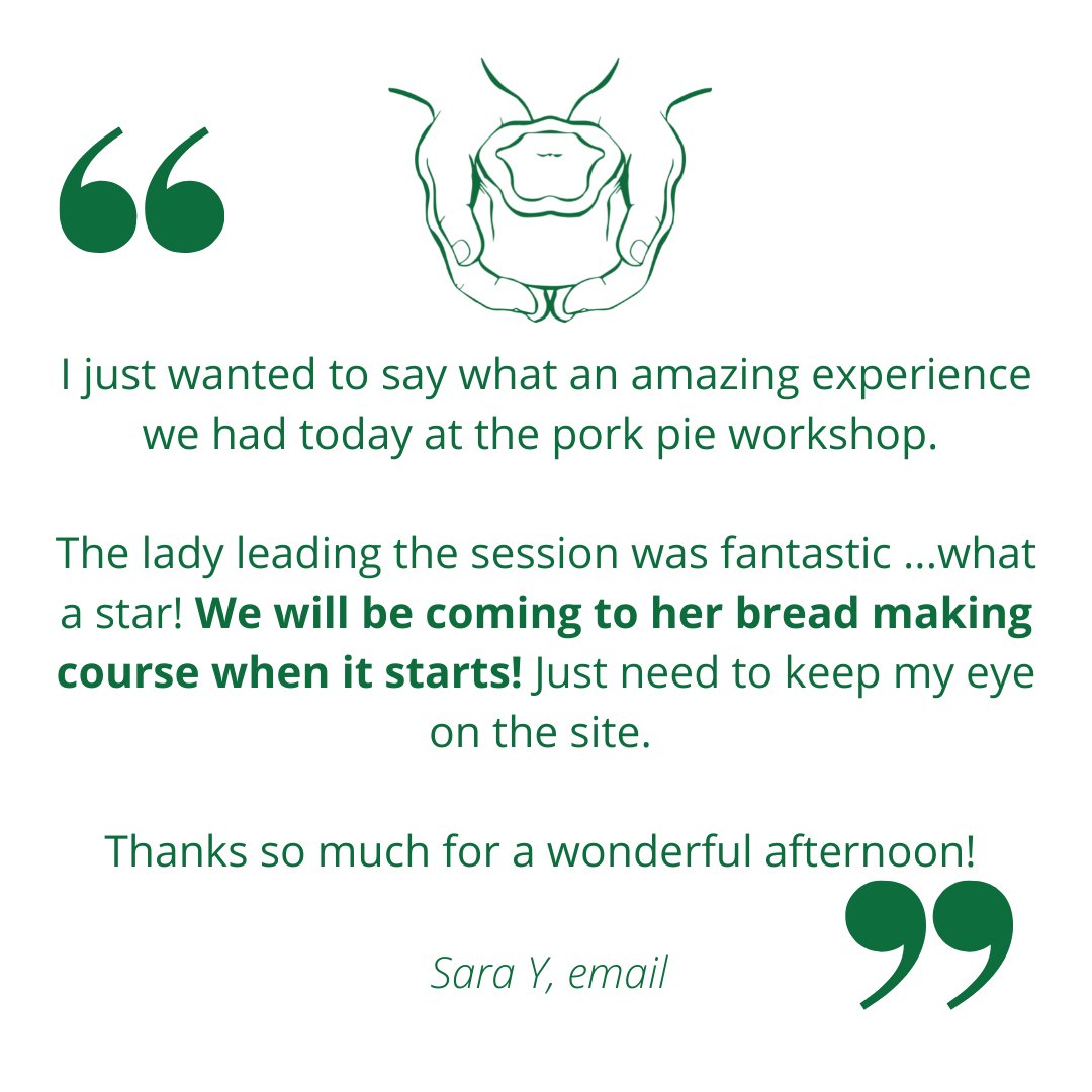 BrocklebysPies's tweet image. Did Sara mention 🍞𝑩𝒓𝒆𝒂𝒅 𝑴𝒂𝒌𝒊𝒏𝒈 𝑪𝒐𝒖𝒓𝒔𝒆? 🥖Yes she did ...coming soon so watch this space!!

Thanks Sara for your kind words.

#experiencedays #customerfeedback #breadmakingclass 
#piemakingclass