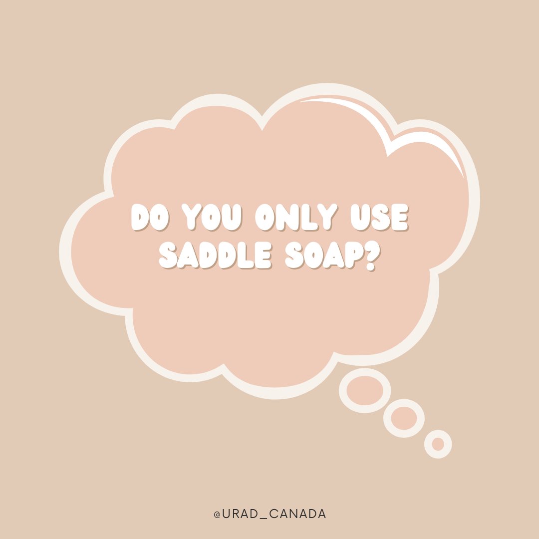 Saddle soaps are great for cleaning leather.

Saddle soaps can remove the protective wax and oils that your leather needs.

This means that they can dry out and be left unprotected.

Take time to apply Tenderly after using saddle soap!

#saddlesoap #leathercare #leather