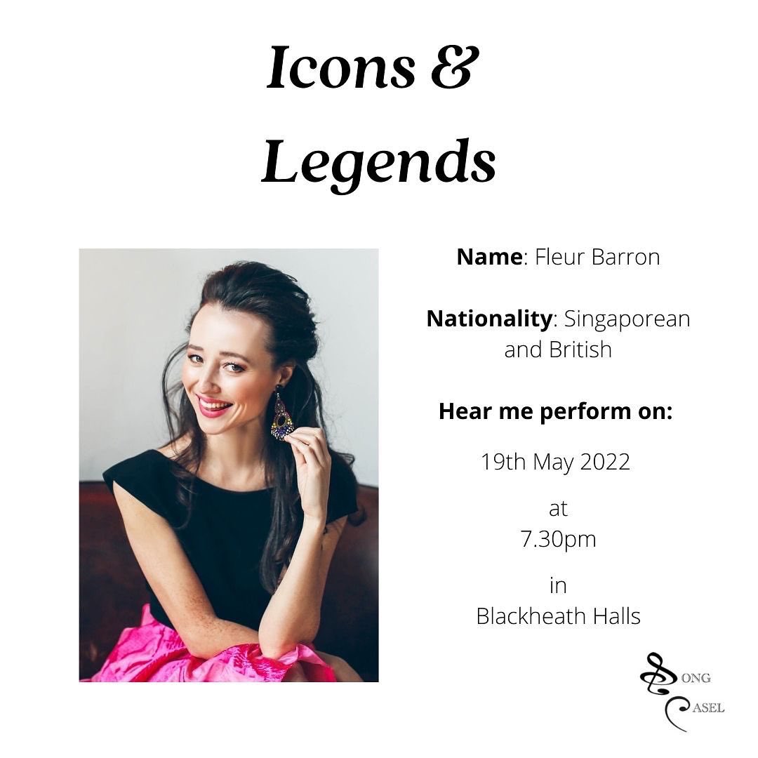 SongEasel's tweet photo. Two weeks until @BarronFleur returns to SongEasel for an eclectic Sapphoic programme… Join us in Blackheath Halls on 19 May @ 7.30pm!
#iconsandlegends #liederland #songseries #song #brahms #ivorgurney #ritastrohl #debussy #hahn #elizabethvercoe #singer #mezzosoprano #pianist https://t.co/5hXmPOGq7i