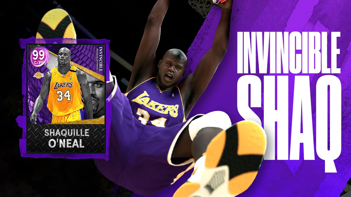 NBA2KMyTEAM's tweet photo. Invincible Shaq ⛽️😤

Get the Big Diesel in Supernova Packs tomorrow. https://t.co/t8BqUhXc19