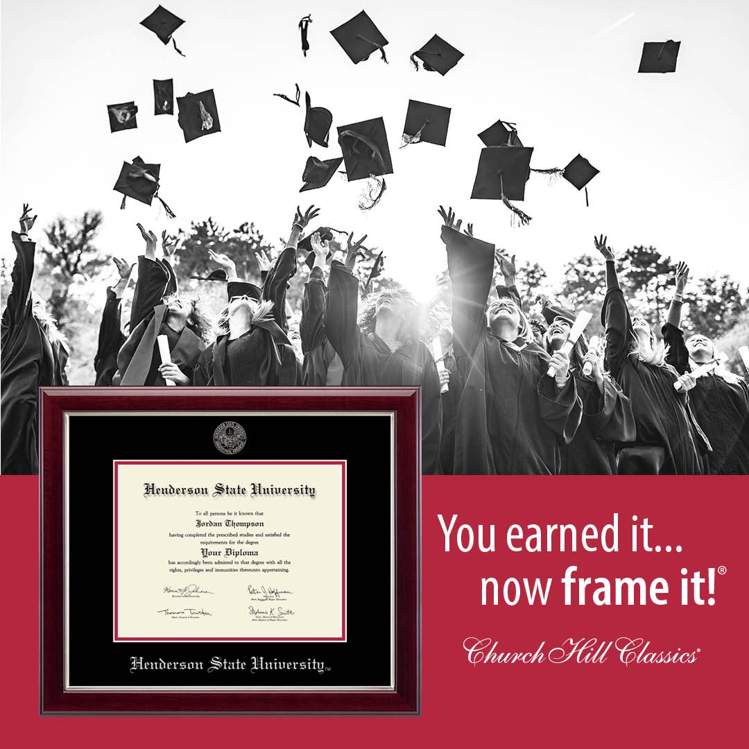 ReddieBookstore's tweet photo. Hats off to you #Classof2022! 🎓 Now is the perfect time to cap off your #Grad2022 celebrations with a custom @hendersonstateu #diplomaframe to showcase your achievement! #PerfectGradGift #Grad2022 #diplomaframes #earnitframeit  #HSU #LiveReddie @diplomaframe 🎓🎉🎓 https://t.co/Y6P5EEBtiI