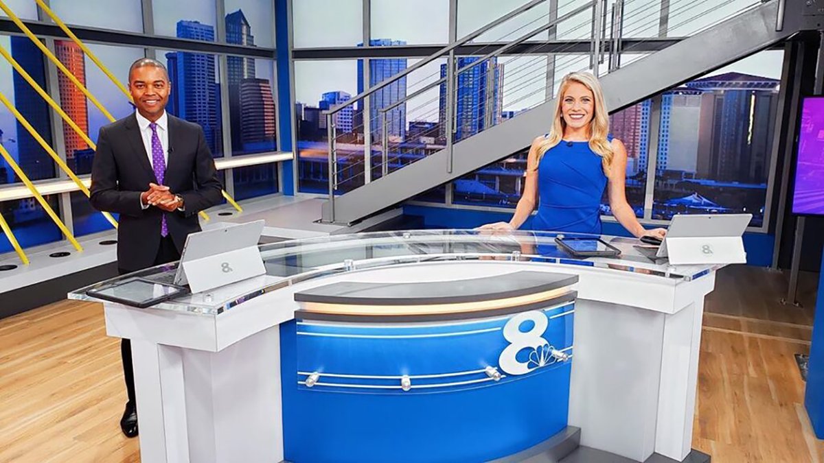 FXDESIGNGROUP's tweet photo. Our third #TBT @NewscastStudio BPA win rounds out our 2020 sweep of the Local News category: @WFLA! A very cutting-edge design which won for Best Use of Set Technology. Big shout out to the great crew at #WFLA!!
#localnews #broadcast #settechnology https://t.co/xZgAj3WglH