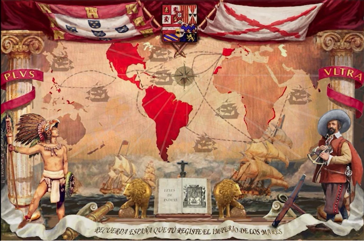 «Tu Regere Ymperio Fluctus Hispane Memento
-- Recuerda, España, que tú registe el imperio de los mares»