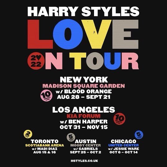 hsdaily's tweet photo. Love On Tour 2022. North America. https://t.co/jKWI6wdAiD