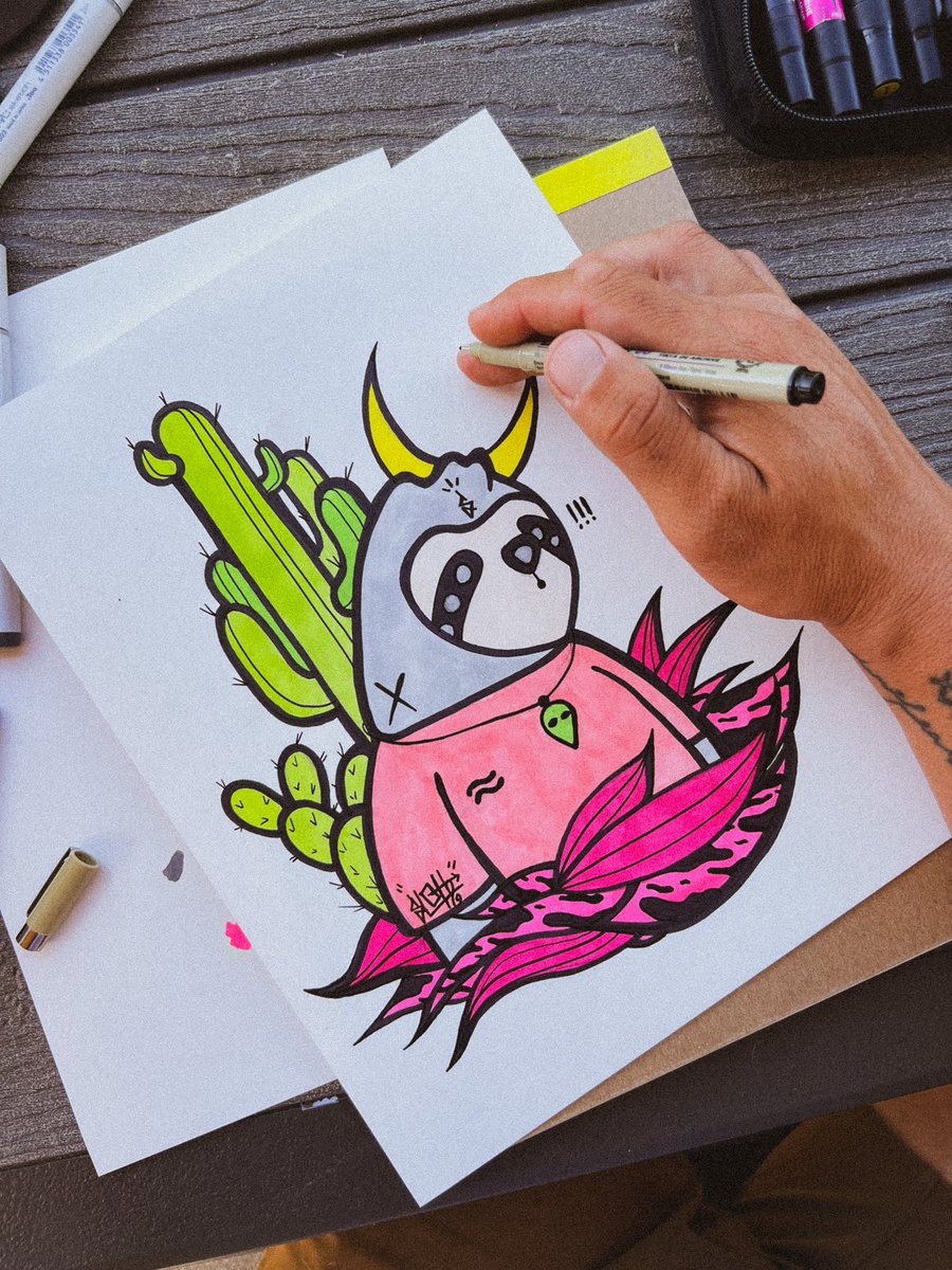 ChilledSLOTHnft's tweet image. 🚨GIVEAWAY!!🚨
Genesis SLOTH sell out celebration giveaway!

Enter in to win a 5ft x 4ft hand painted 1 of 1 canvas of this SLOTH and 2 WL spots to our upcoming Pfp project dropping in June.
 
To enter:

Must follow @chilledslothnft
RT &amp;amp; Like
Tag 3 frens

random winner 5/9
#nft