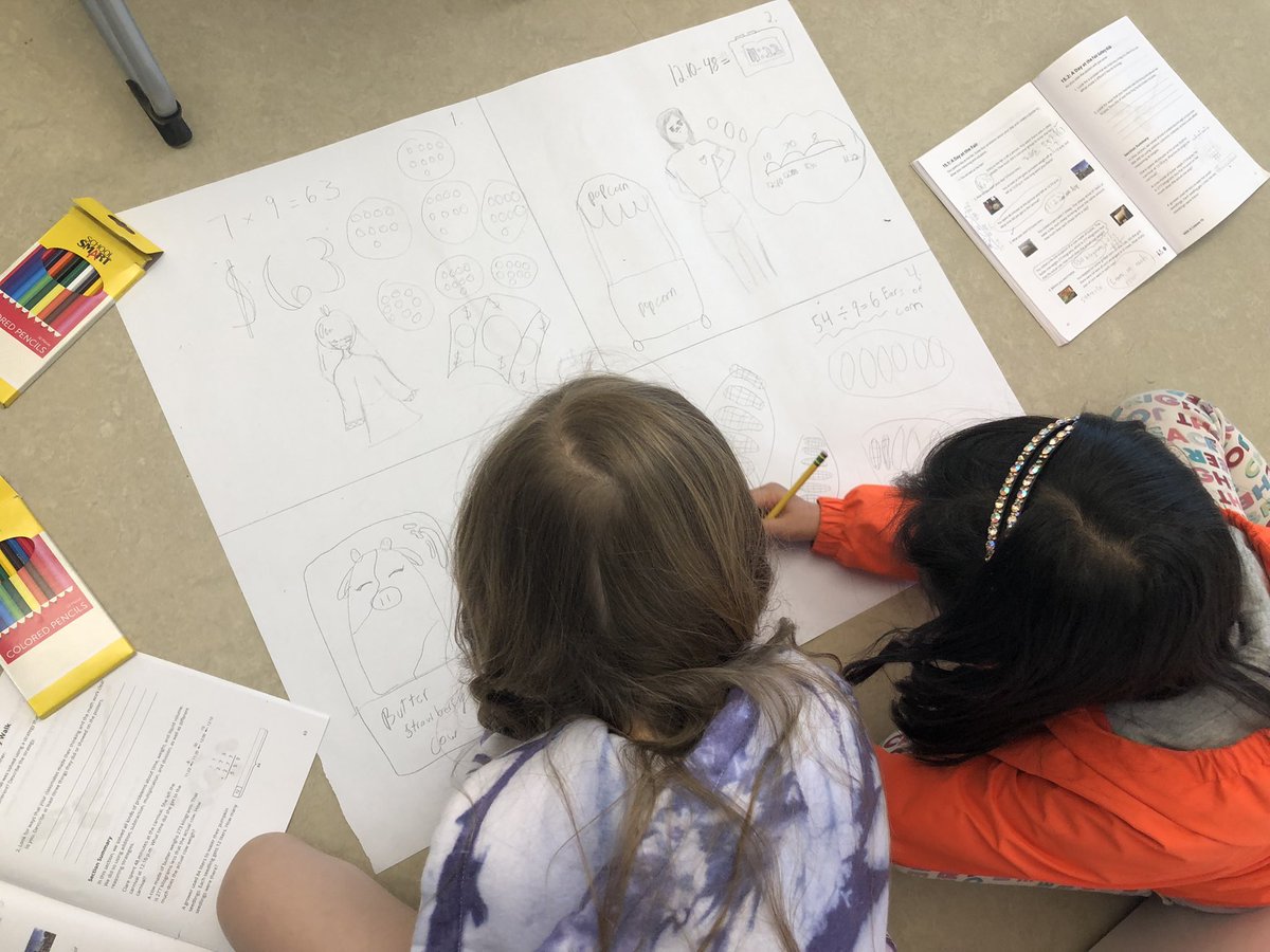 dahazel77's tweet image. What do 3rd graders want to do after Math MCAS? When it’s an @IllustrateMath lesson about that day at the fair, more math! They were so excited to solve and show off their strategies by making posters.