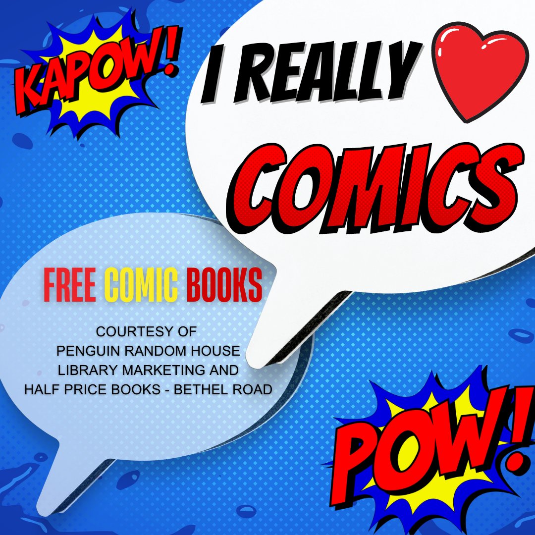 pickeringtonlib's tweet photo. Get your FREE Comic Book, take a picture in our Mirror Mirror photo booth and train to be a SUPERHERO in our Superhero Training Obstacle Course. FUN FOR ALL AGES! 

#ComicFest2022 #ComicFest #PickeringtonComicFest2022 #PickeringtonComicFest #PPLEvents https://t.co/ueeFEYrbeE