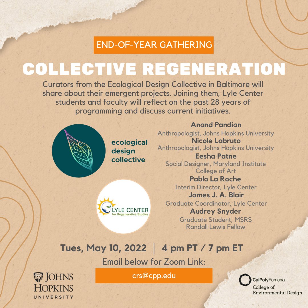Lyle Center for Regenerative Studies tweet media