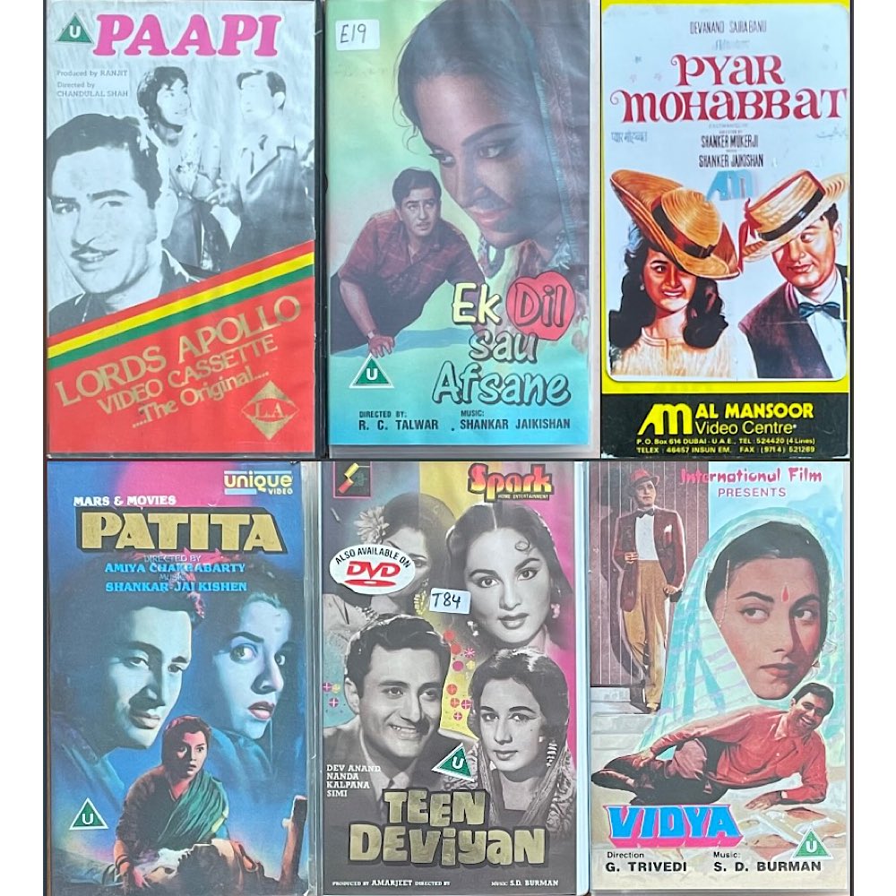 The_Retro_Singh's tweet photo. Currently got these classic Bollywood movies for sale on VHS. Please message me for the individual eBay links for any you’re interested in 🙏🏽
https://t.co/bbrpaLEtn5
https://t.co/i8ibzvsyeT
#Bollywood #BollywoodVHS #VHS #VHSForSale #RajKapoor #DevAnand #DilipKumar #ClassicVHS https://t.co/w2KyM2b95L