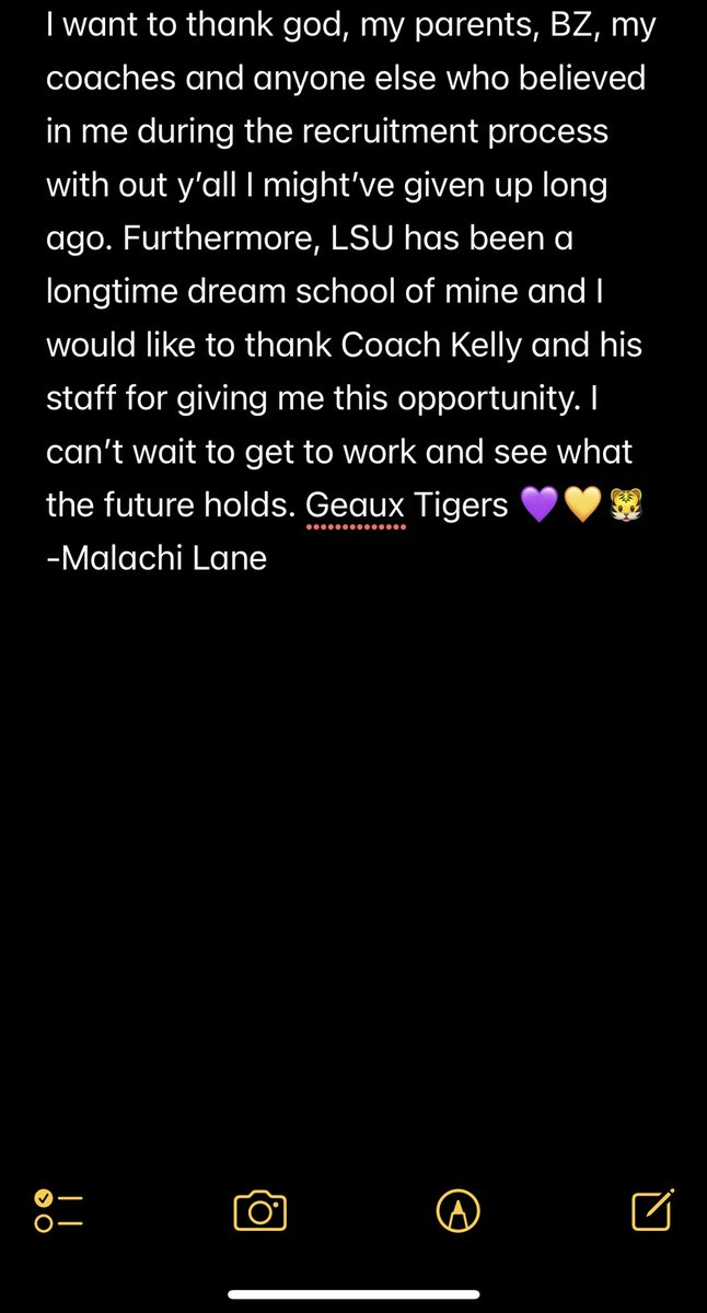MalachiLane7's tweet photo. #AGTG COMMITTED 💜💛🐯 https://t.co/fpppuHHaPH