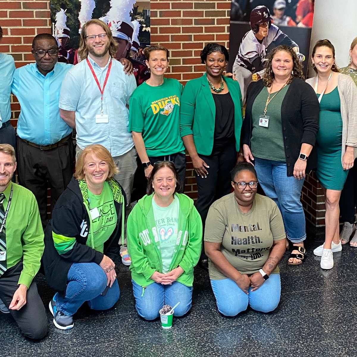 SHHSEagles's tweet photo. Wearing Green today for Childrensβ Mental Health Awareness week π #SHHSEagles #WorcesterSystem https://t.co/Bo0QnaAPki