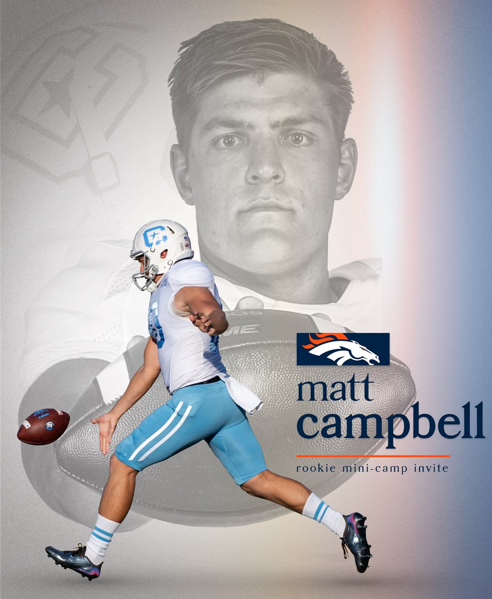 CitadelFootball's tweet photo. Congrats to @MC91P on rookie mini-camp invite with the @Broncos. 

#FireThoseCannons https://t.co/fHAjFubwP5