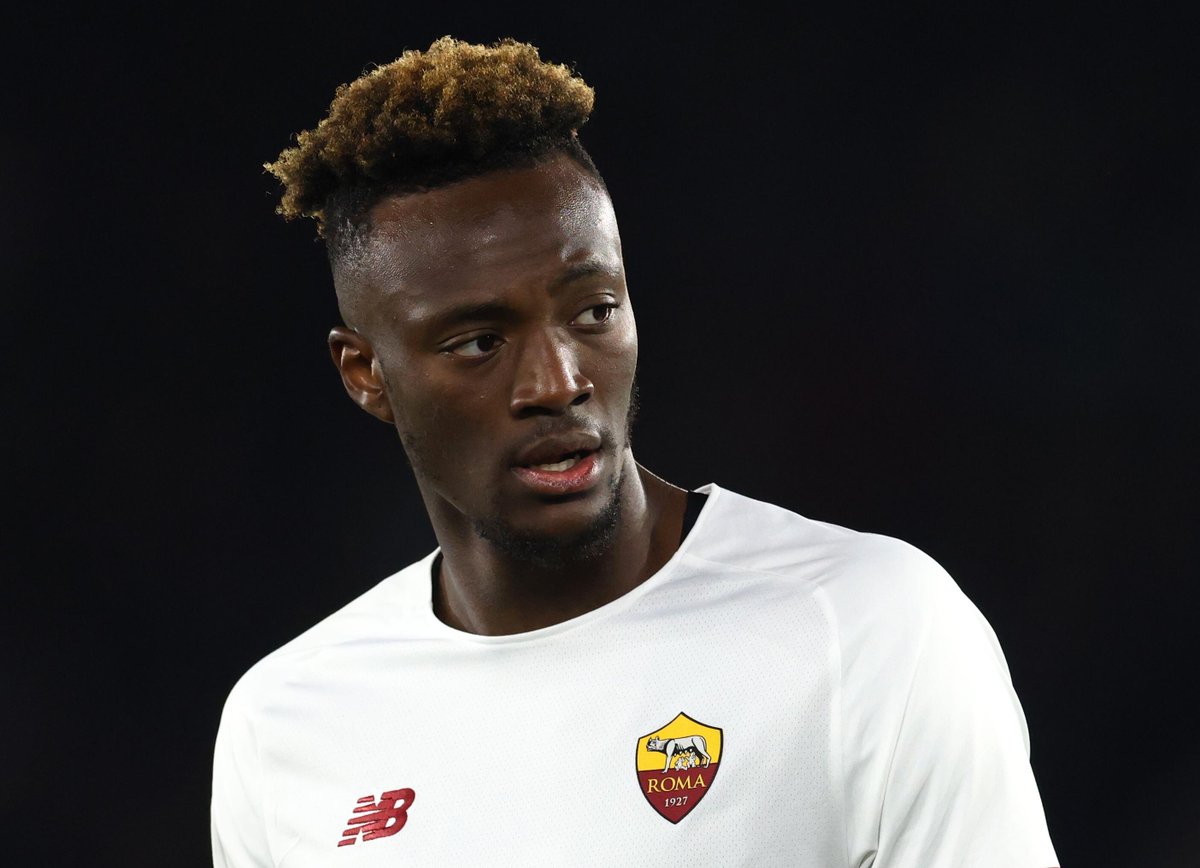 Squawka's tweet photo. Tammy Abraham is the first English player to score 25 goals across all competitions in Europe's top five leagues this season. 

His ninth #UECL goal of the campaign. 💪 https://t.co/zD0p6y63or