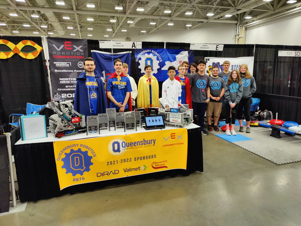 Queensbury's Vex Robotics team at Worlds in Texas!  Go Spartans!