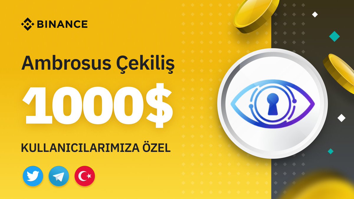 Binance_Turkish's tweet photo. Muhteşem Türkiye 🇹🇷 Topluluğuna Özel 1000$ 

🔄#BinanceAmbrosus hashtag ile alıntıla yaparak paylaş

✅Takip @Amb_Ecosystem &amp; @Binance_Turkish &amp; @BinanceTR

♥️Katıl https://t.co/SOYT7VgdxV &amp; https://t.co/P4Jv9tOhXQ &amp; https://t.co/swwtwYuJ8v 

Detaylar ➡️ https://t.co/hFPkgsPMKy https://t.co/w5xL0RFuxu