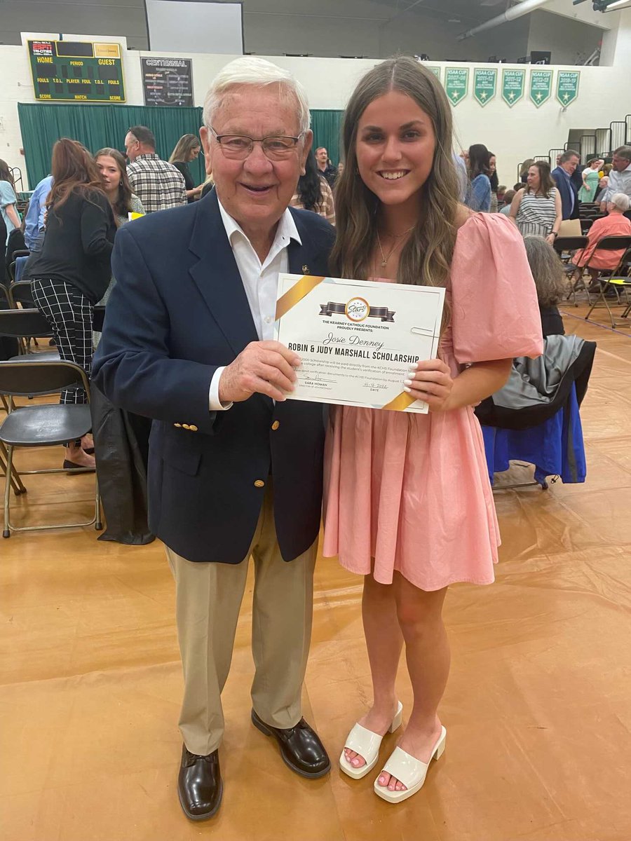 SethDenneyNews's tweet photo. ⁦@JosieDenney⁩ wins Robin and Judy Marshall Scholarship! Thank you Marshall’s! True treasures in the Kearney community! https://t.co/F54OcSObrO