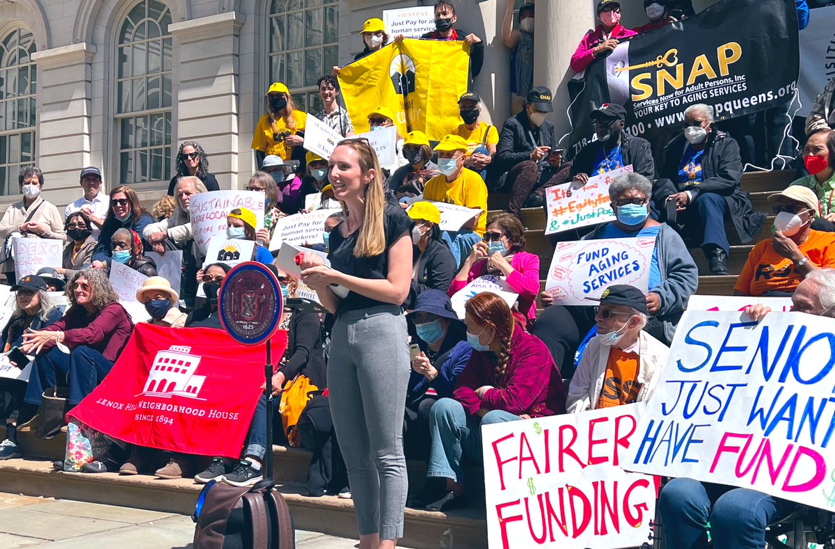KatelynAndrewss's tweet photo. Such an honor to emcee the best event of the year, @liveonny’s Annual Aging Advocacy Day!!! Thank you to all of our speakers and everyone who showed up.

Now we’re really fired up and ready for @NYCMayor to include #JustPay and #EquityforAging in THIS year’s budget!!! https://t.co/LeLxJiAoBr
