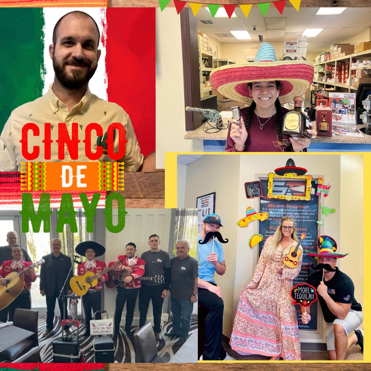 SASAutomated's tweet photo. Happy Cinco De Mayo from the entire SAS family!
Hope you're having as much fun today as we are.
#cincodemayo #happycincodemayo #family #sas #southwestautomated #fun #accesscontrol #surveillance #gateoperators https://t.co/TFTWjmrnYJ