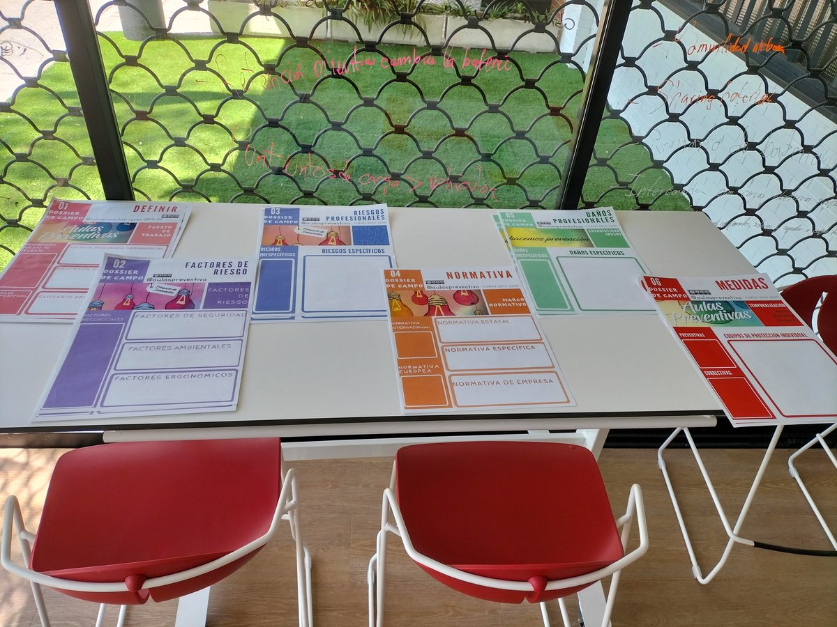 Todo preparado en <a href="/Emprende_Rua/">Aula Profesional Emprendimiento IES Benjamín Rúa</a> para trabajar nuevas fichas de seguridad dentro del proyecto <a href="/aulaspreventiva/">@aulaspreventivas</a>. Se me ha ocurrido incluir códigos QR con el podcast de cada ficha para q sean más inclusivas. Qué te parece <a href="/covadongafol/">covadonga</a>?