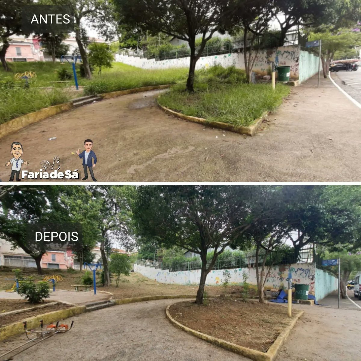 Coimbrajrc's tweet photo. Ofício: SEI/PMSP 060267690 
Gabinete Vereador Faria de Sá. 
Solicitamos Capinação e limpeza na Praça Professora Neiva Lenita Marcondes Carrara
Rua Faustino Paganini, alt. 531 - Chácara Cruzeiro do Sul. Zona Leste.  
Serviço executado Subprefeitura Penha https://t.co/PjUH0dx6kB